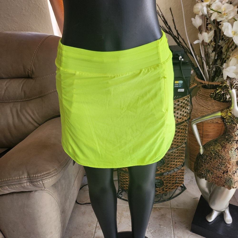 lululemon athletica Neon Yellow Skirt